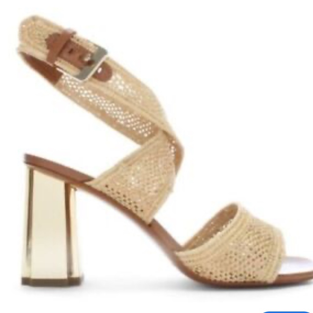 Robert Clergerie Zorap Rafia Strappy Heels
